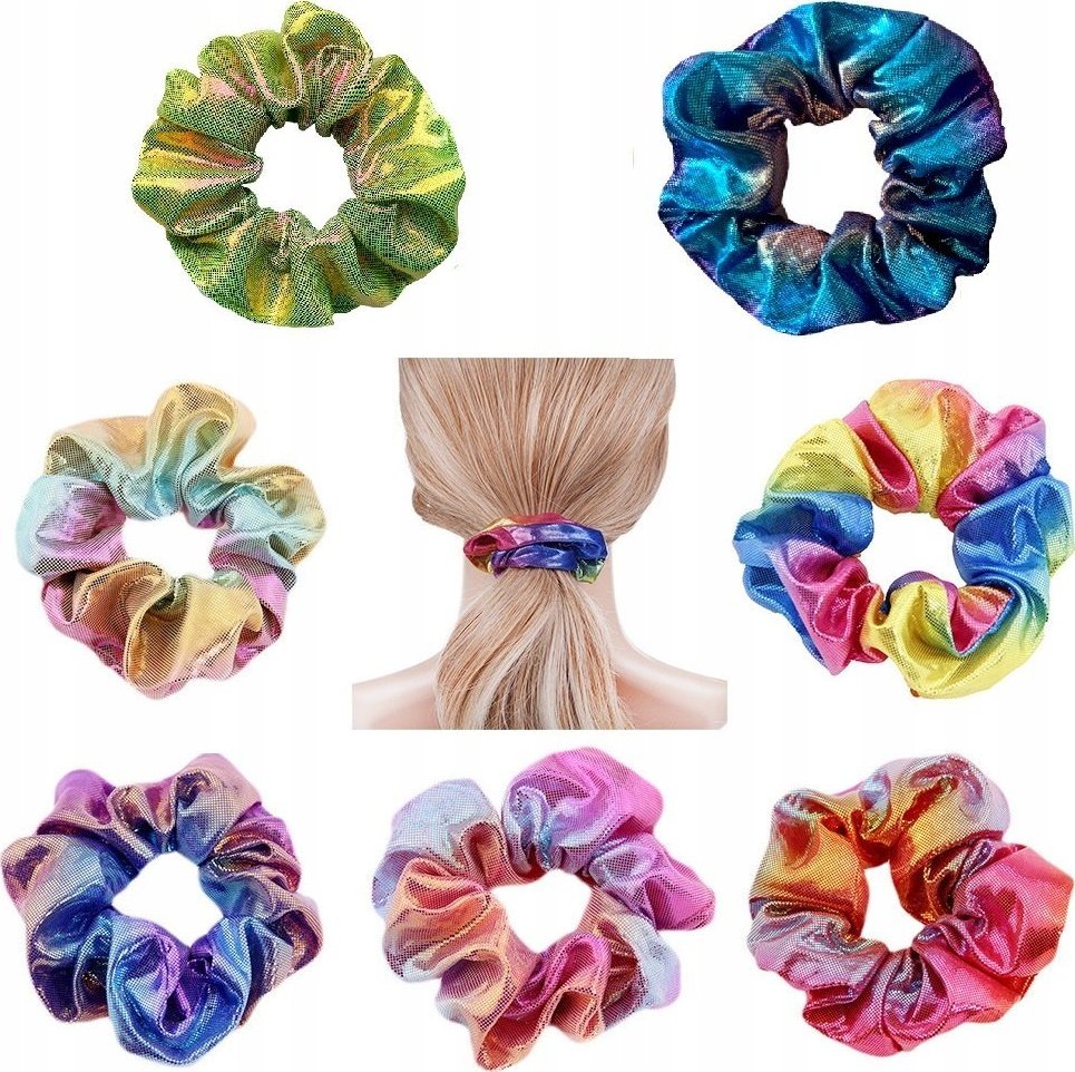Korbi 7szt GUMKA WŁOSÓW SCRUNCHIES GUMKI FROTKI ZESTAW A