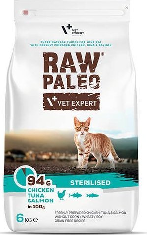 Raw Paleo Vetexpert RAW PALEO STERILISED CAT 6kg