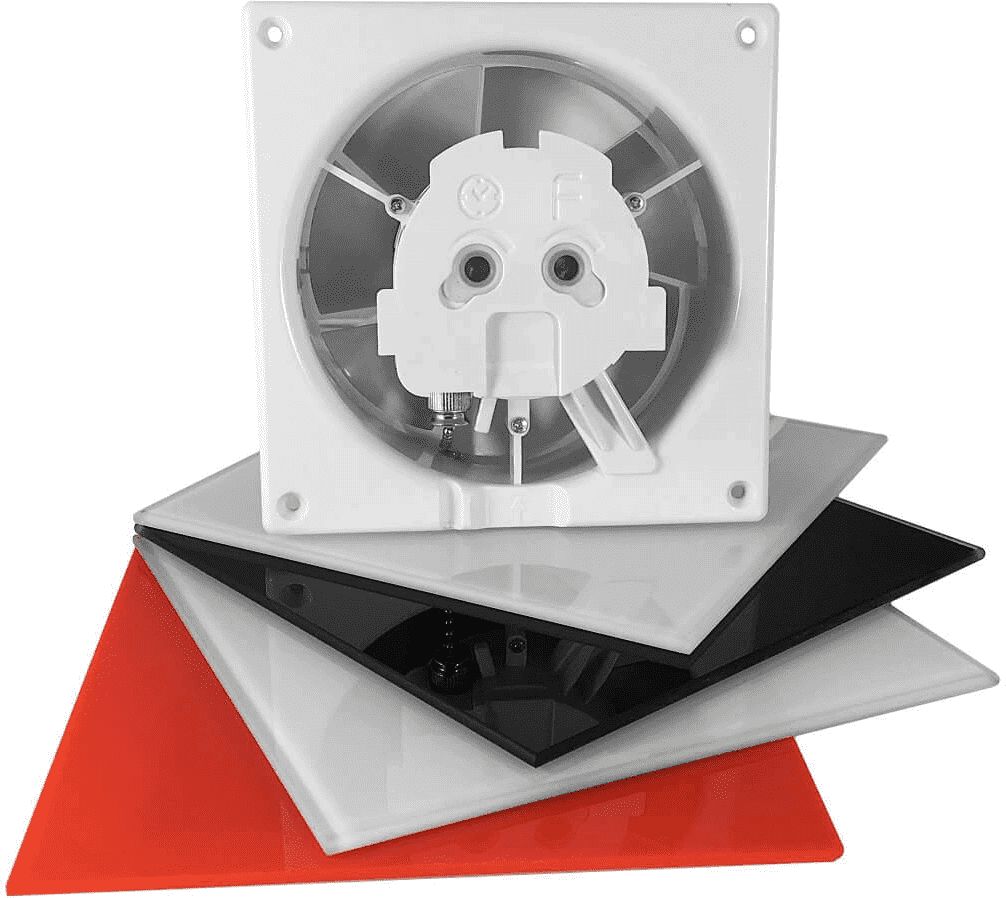 airRoxy wentylator domowy ścienno-sufitowy dRim FI 100 HS BB, czujnik wilgoci, łożysko kulkowe (01-064)