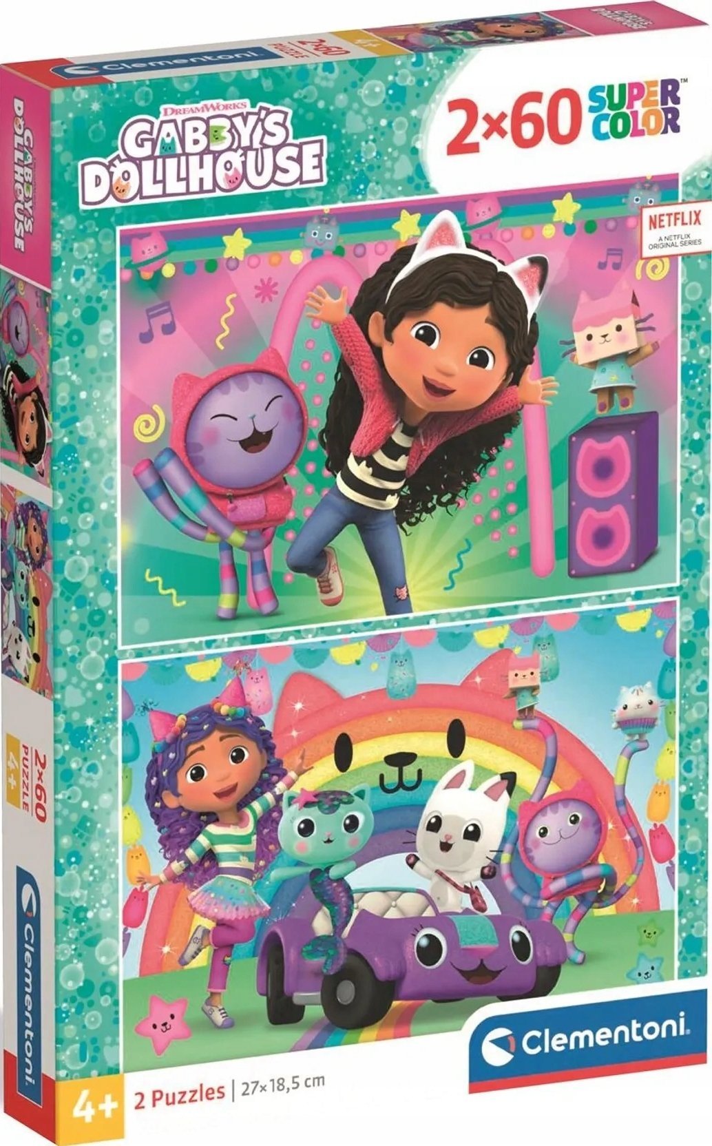 Clementoni Puzzle SuperColor Gabby's Dollhouse 2x60 elementów (24819)