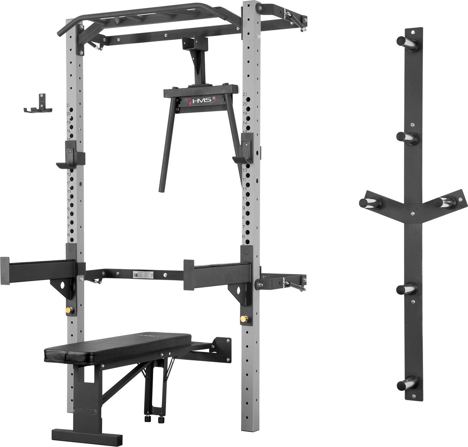 HMS Wielofunkcyjna klatka treningowa składana HMS KLT22 szara