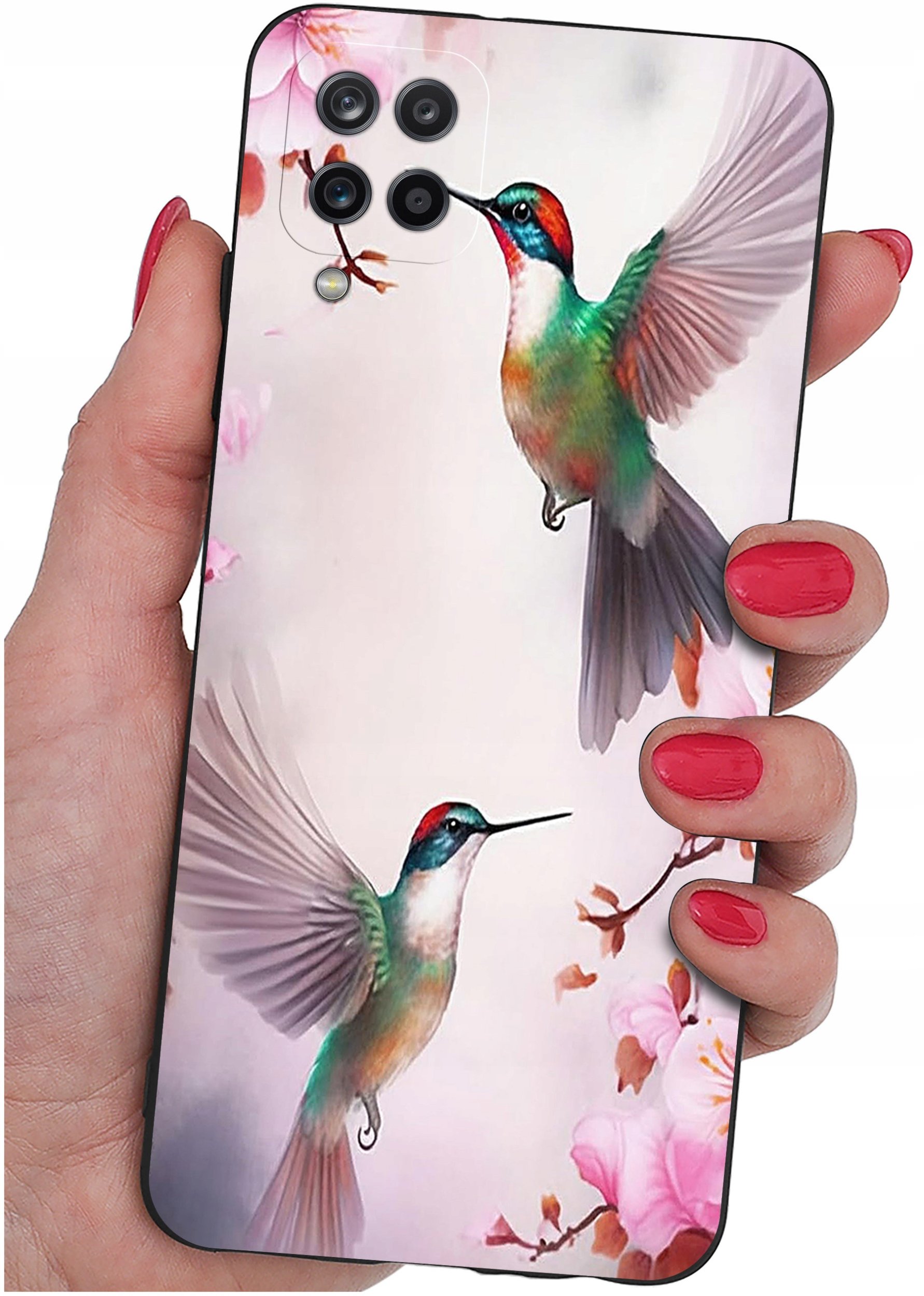 Etui do Samsung Galaxy A12|M12 WZORY |SILIKONOWE MATT CASE + SZKŁO 9H