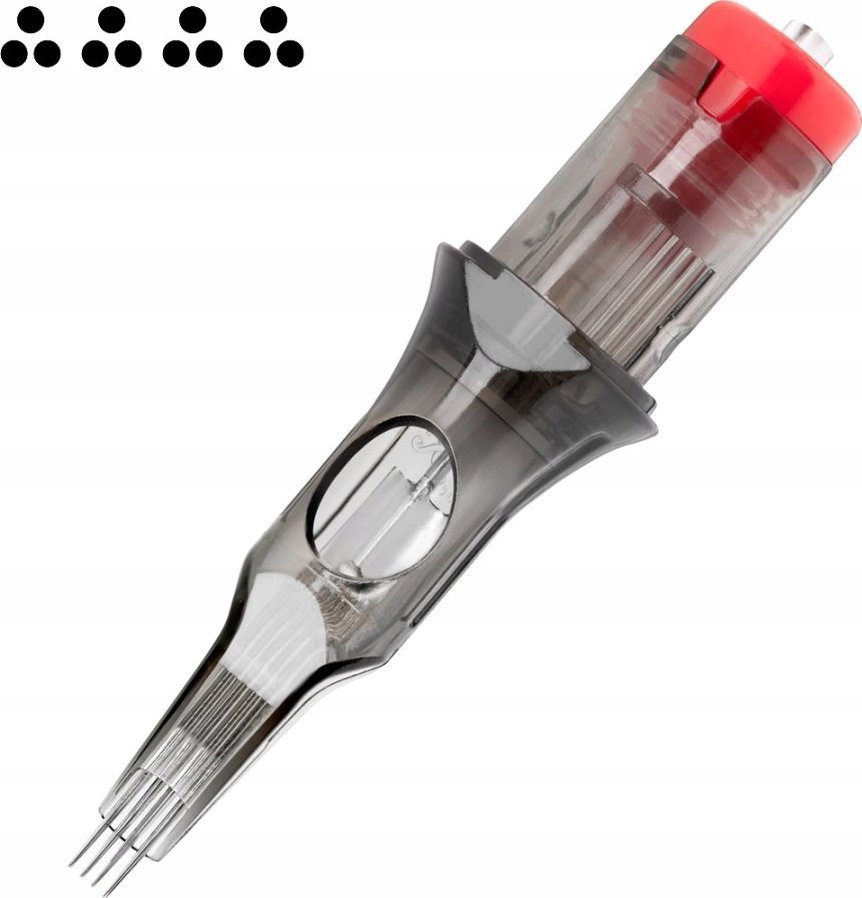 Activeshop Cartridge do tatuażu El Cartel V2 - 0.35 3RLX 4 Long Taper 10 szt.