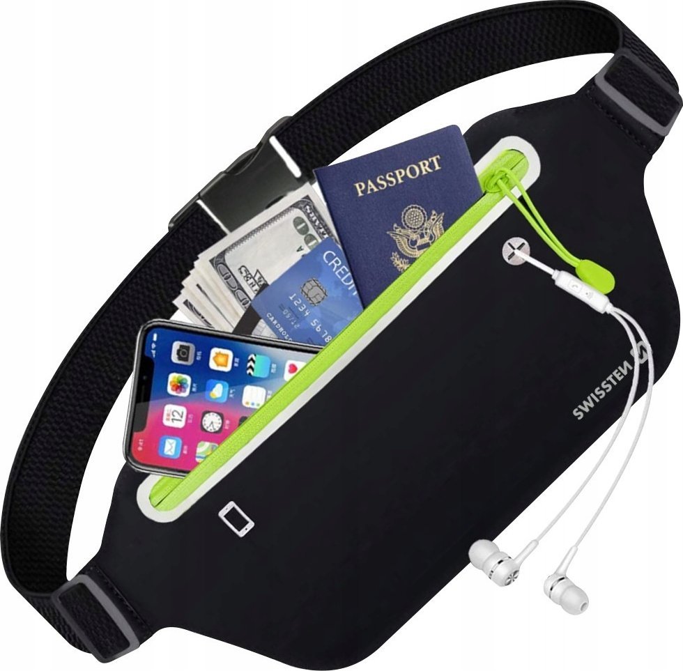 Sourcing Swissten Waist Bag for Mobile Phones up to 7 inches Black