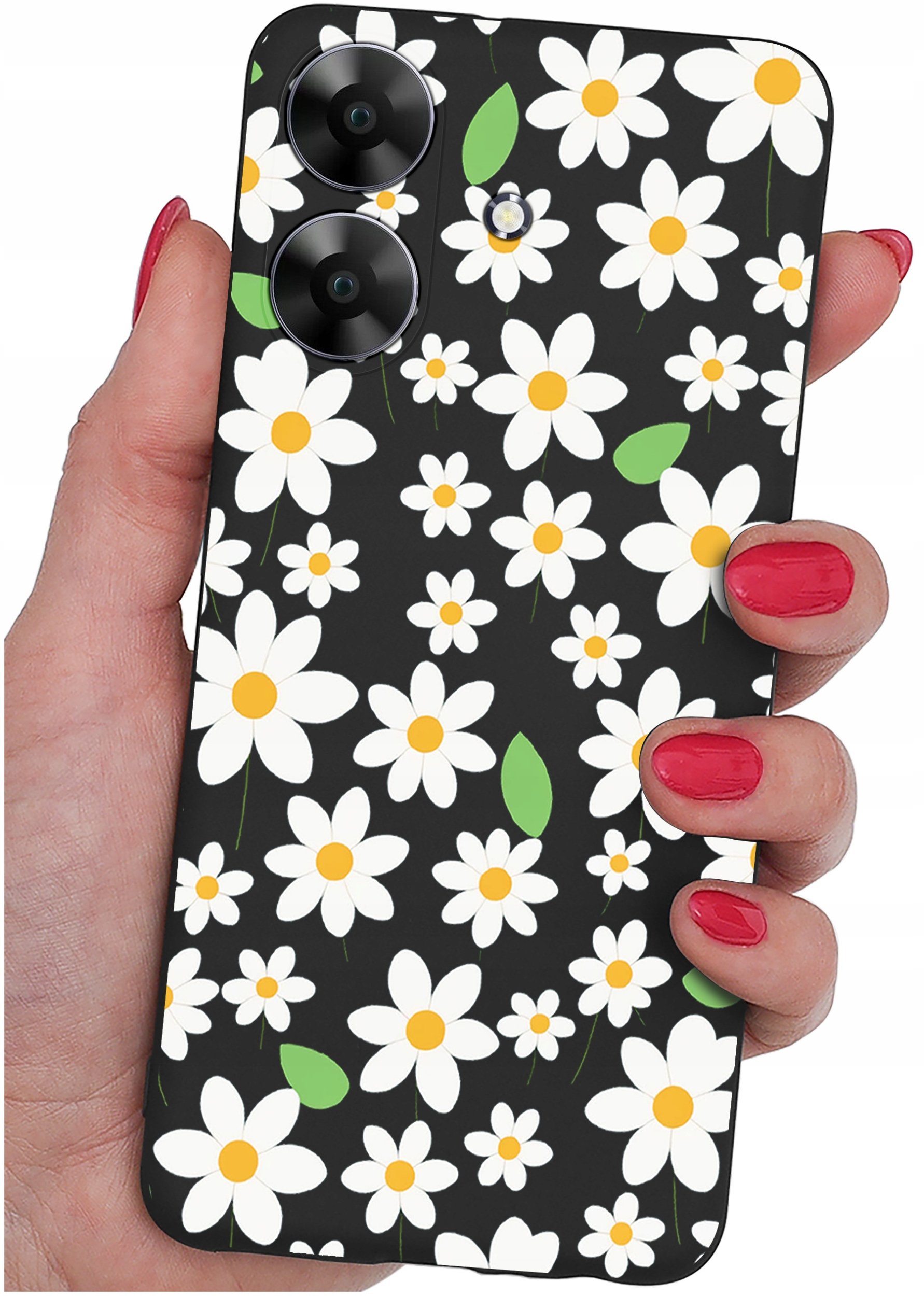 ETUI do Realme Note 60 CASE WZORY | SILIKONOWE MATT CASE + SZKŁO 9H