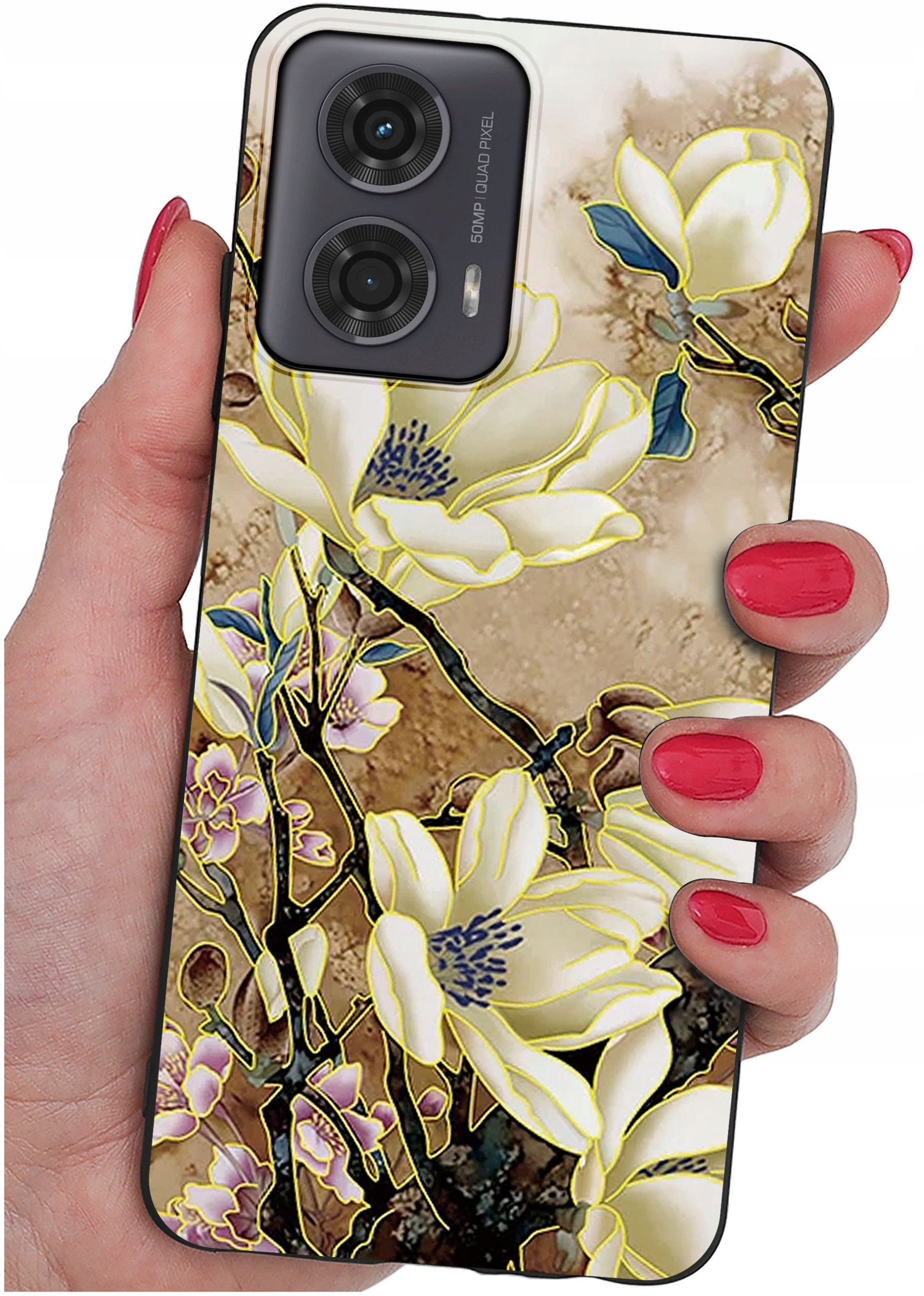 Etui do Motorola Moto G24 |G24 POWER |G04 |E14 WZORY |SILIKONOWE MATT SZKŁO