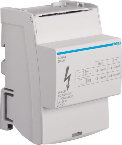 Hager Blok rozdzielczy 4-biegunowy 100 A (KJ100A)