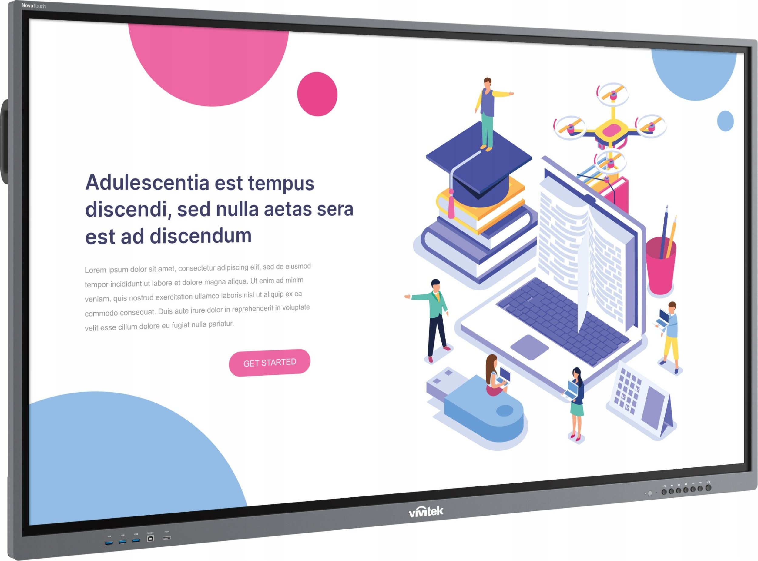 Projektor Vivitek VIVITEK 218 cm (86"), 4K-UHD, 85 kg (Gross Weight) (Speditionsversand)