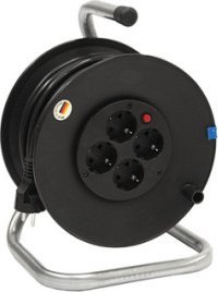 Listwa zasilająca Bachmann Bęben kablowy BACHMANN 4-krotny z zabezpieczeniem termicznym