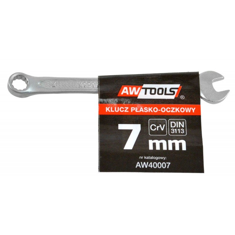AWTools Klucz płasko-oczkowy 7mm (AW40007)