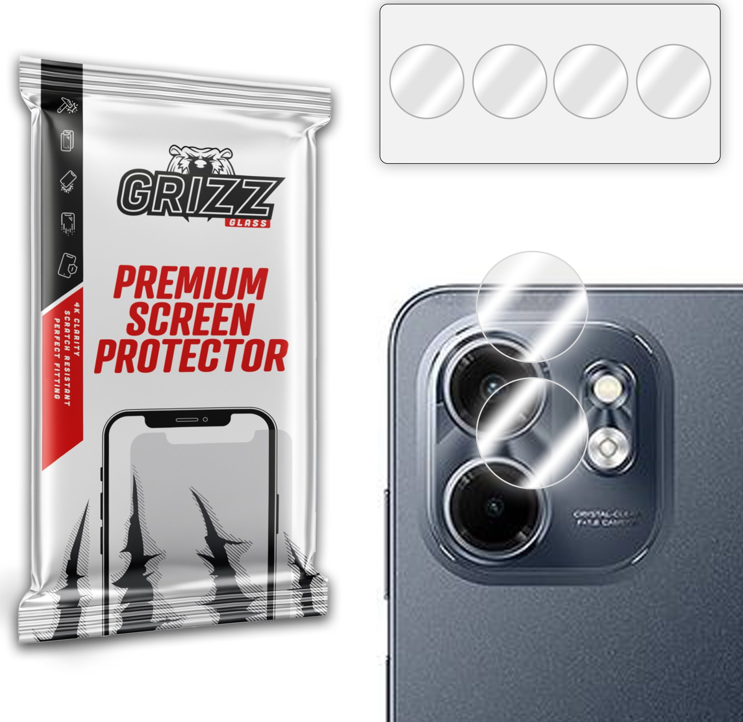 Szkło na aparat GrizzGlass HybridGlass Camera do Infinix Smart 9 HD