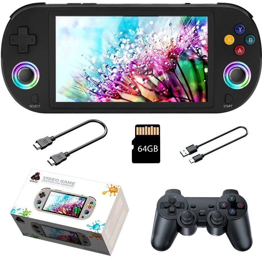 Przenośna konsola retro M22 Pro 64GB 5" FULL HD + PAD