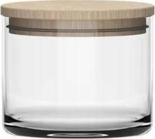 Trend POJEMNIK SZKLANY ŻYWNOŚĆ TG EKO DREWNIANA 400 ML