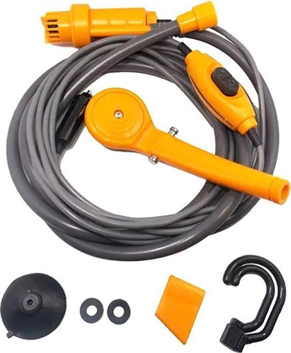 Aptel TURYSTYCZNY PRYSZNIC z Pompką Przenośny 60W 12V 5L AG242B