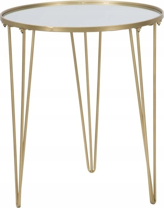 Ferretti Stolik kawowy z lustrzanym blatem, Ø 50 x 58,5 cm