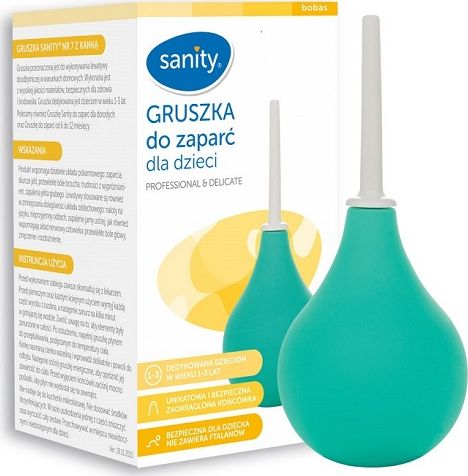 Sanity Gruszka do zaparć z kanką nr 7 1 szt.