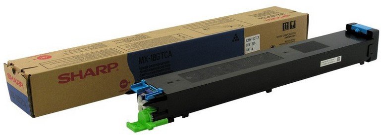 Sharp oryginalny toner MX-18GTCA, cyan, 10000s