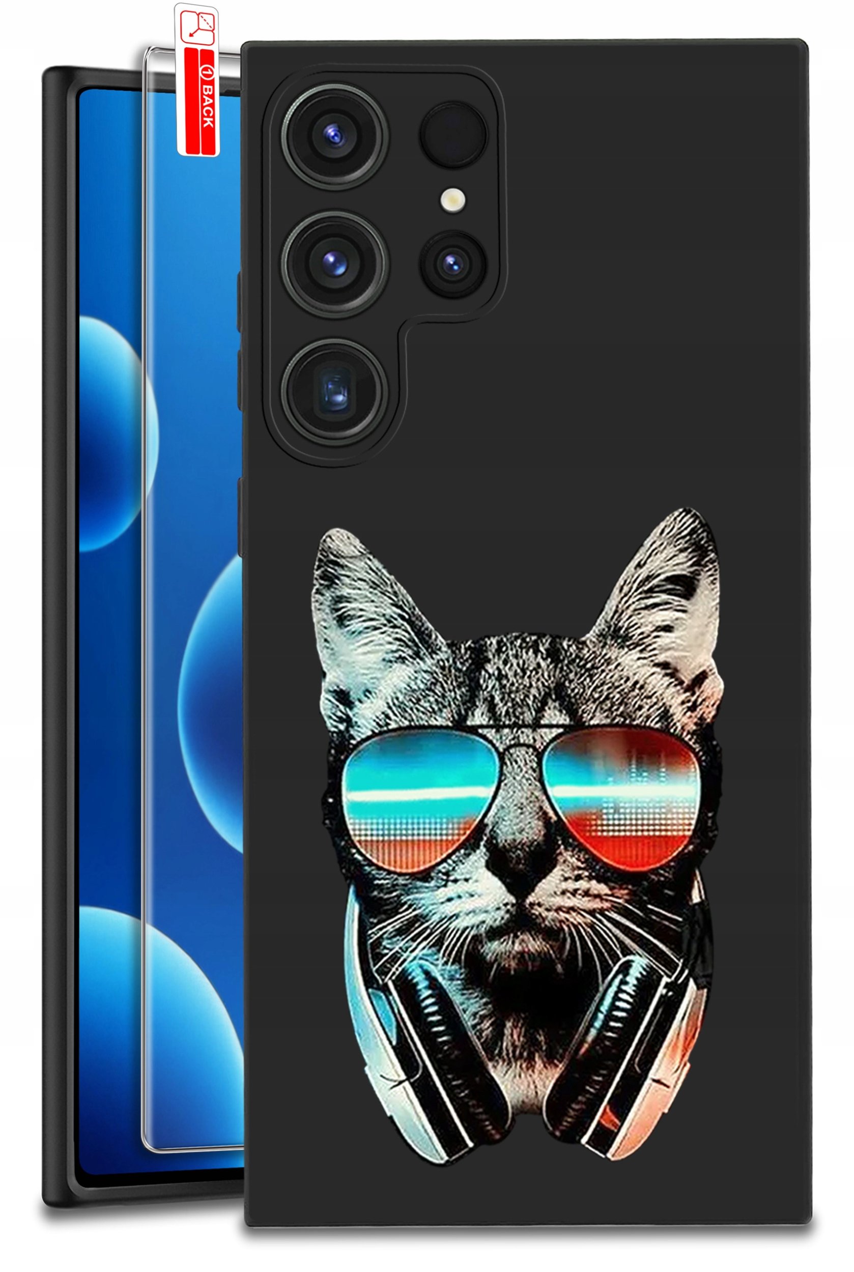 ETUI do Samsung Galaxy S24 Ultra | WZORY | SILIKONOWE MATT CASE + SZKŁO 9H