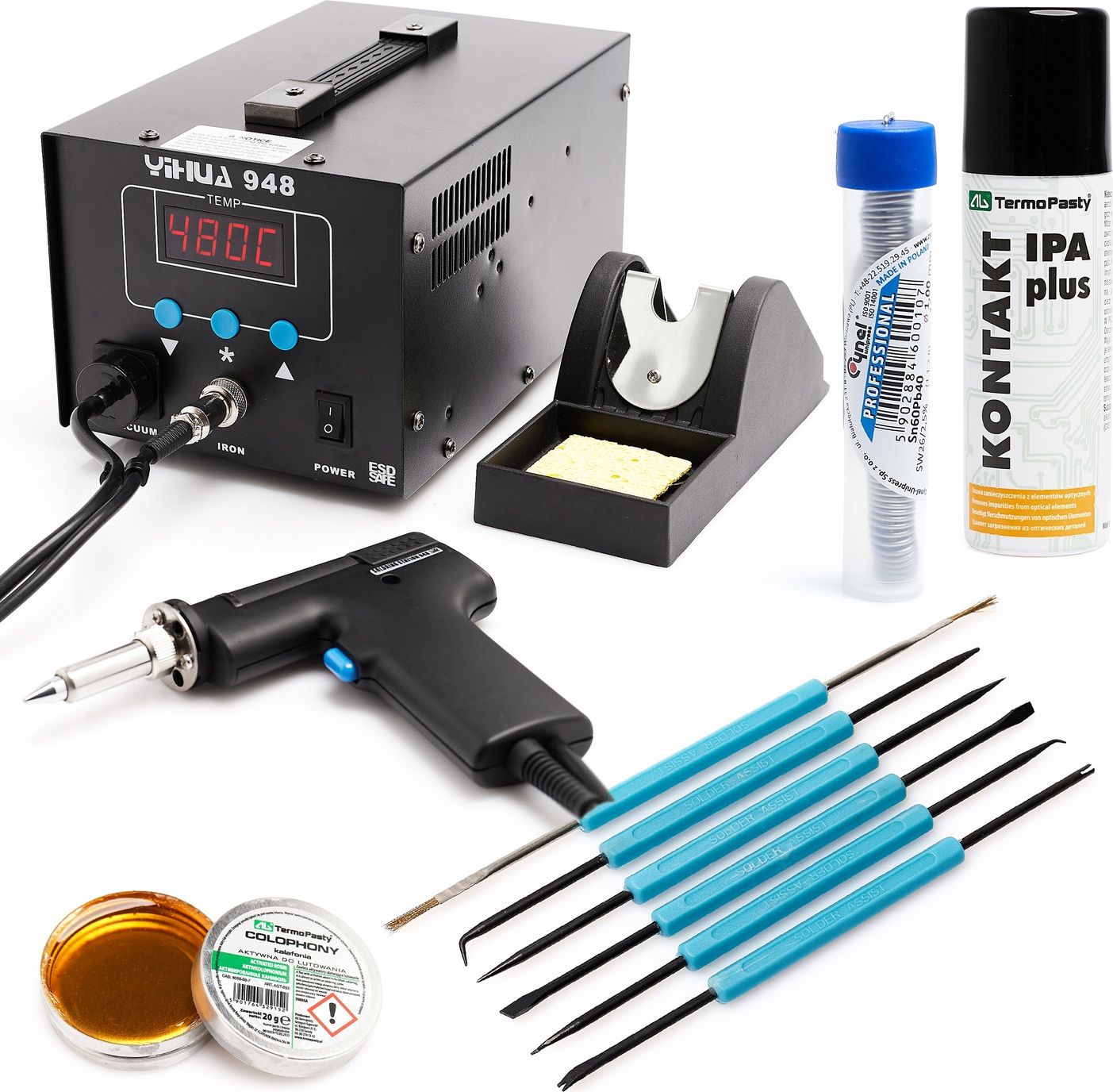 Techrebal STACJA YIHUA 948 + CYNA + KALAFONIA+ KONTAKT IPA