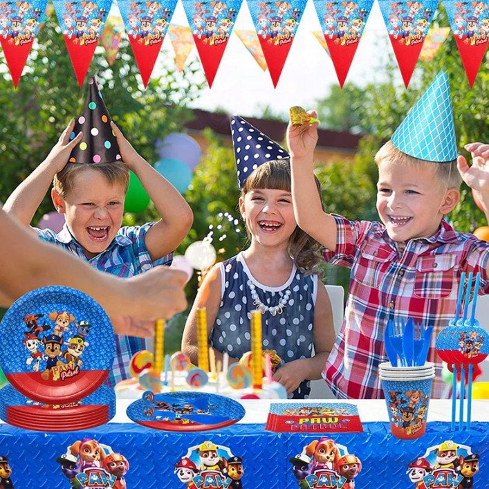 Kubeczki Papierowe Jednorazowe URODZINY - PSI PATROL - 10 szt
