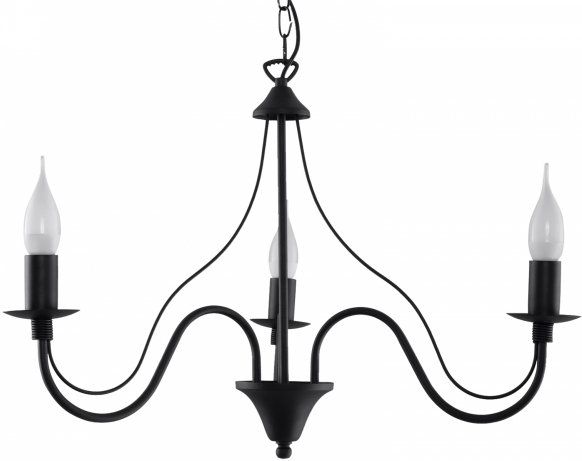 Lampa wisząca Sollux Lora retro czarny (SL.0217)