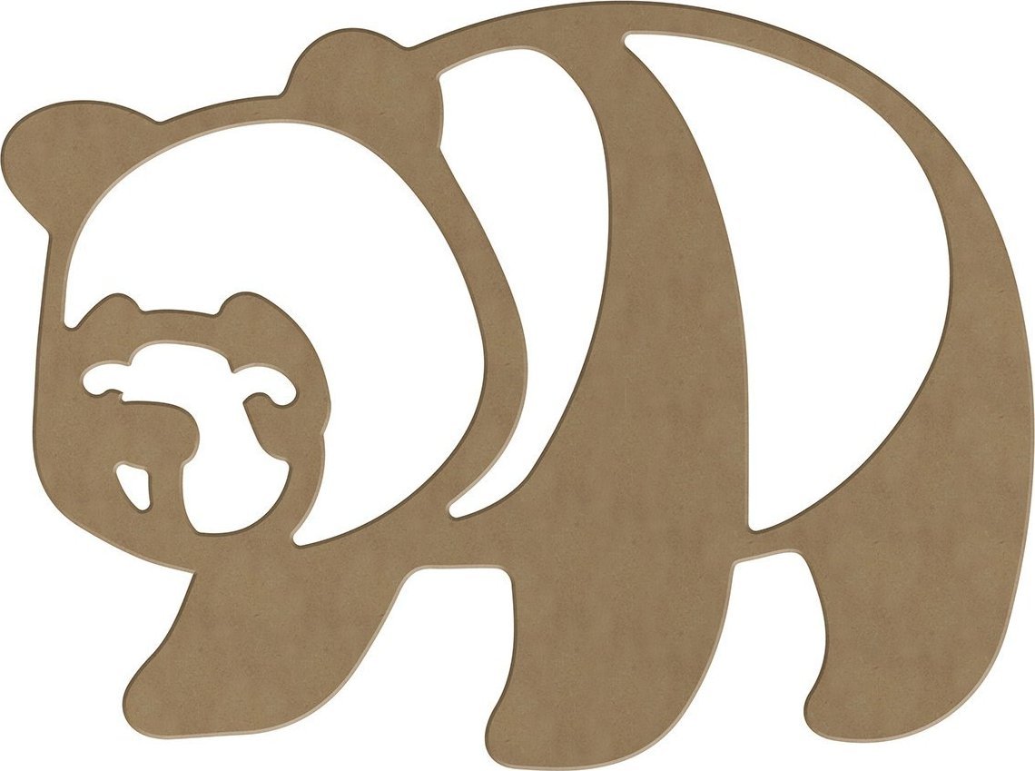 Dekoracja z MDF Panda 29 cm