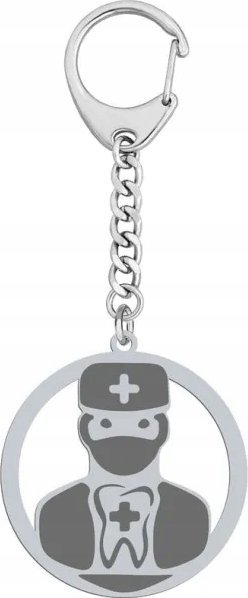 Radziszewska Jewellery Brelok dla Lekarza Dentysty srebro GRAWER GRATIS