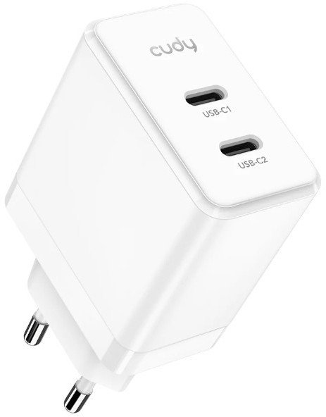 CUDY Ładowarka USB-C o mocy 40 W z 2 portami do telefonów, tabletów