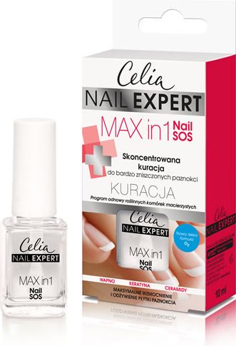 Celia Nail Expert Skoncentrowana kuracja do paznokci Max in 1 Nail SOS 10ml