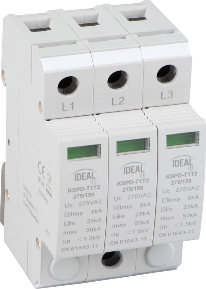 Kanlux Ogranicznik przepięć 3P KSPD-T1T2 275/150 Kanlux