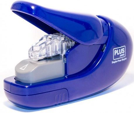 Zszywacz Plus Staple-Free 6 kartek SL-106-AB, niebieski