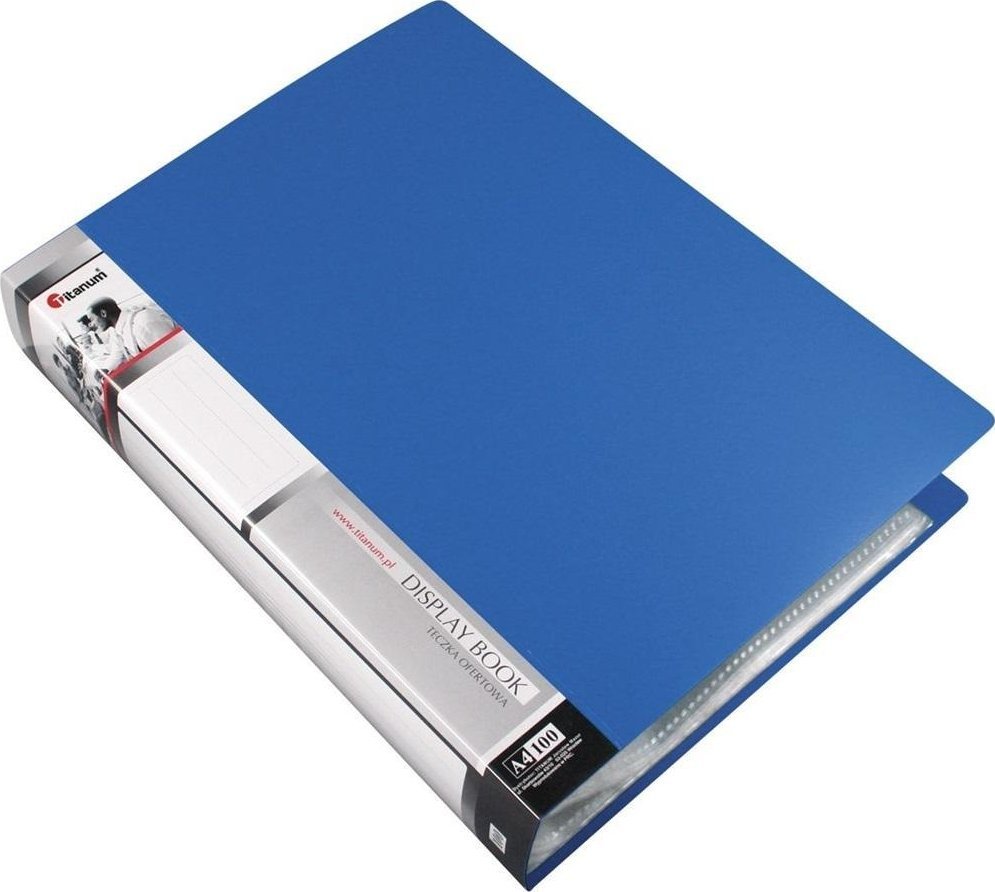 Teczka ofertowa A4 100 koszulek niebieska