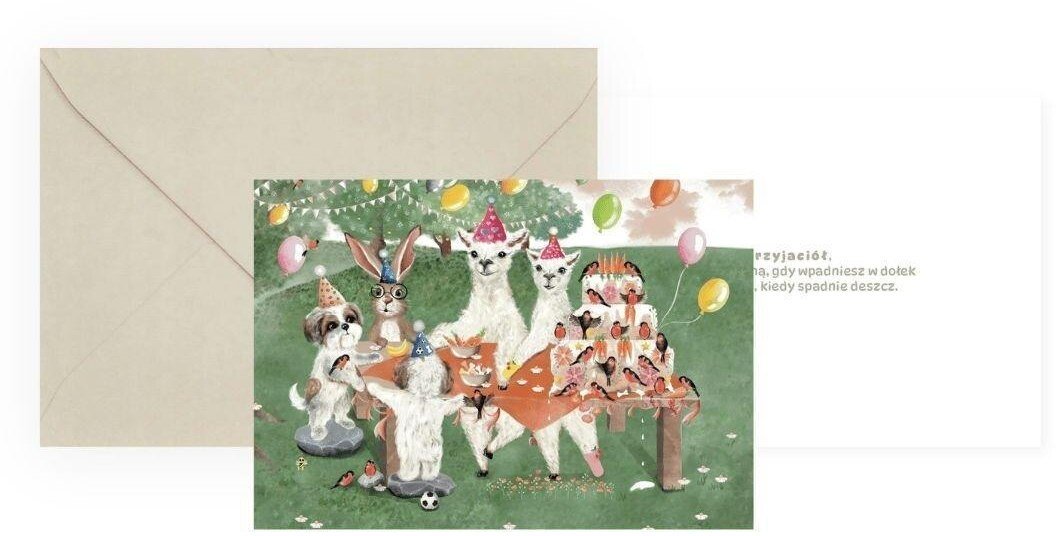 Karnet okolicznościowy Tort