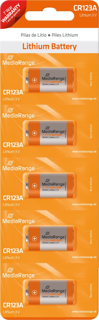 MediaRange Bateria CR123 1300mAh 1 szt. 5 szt.