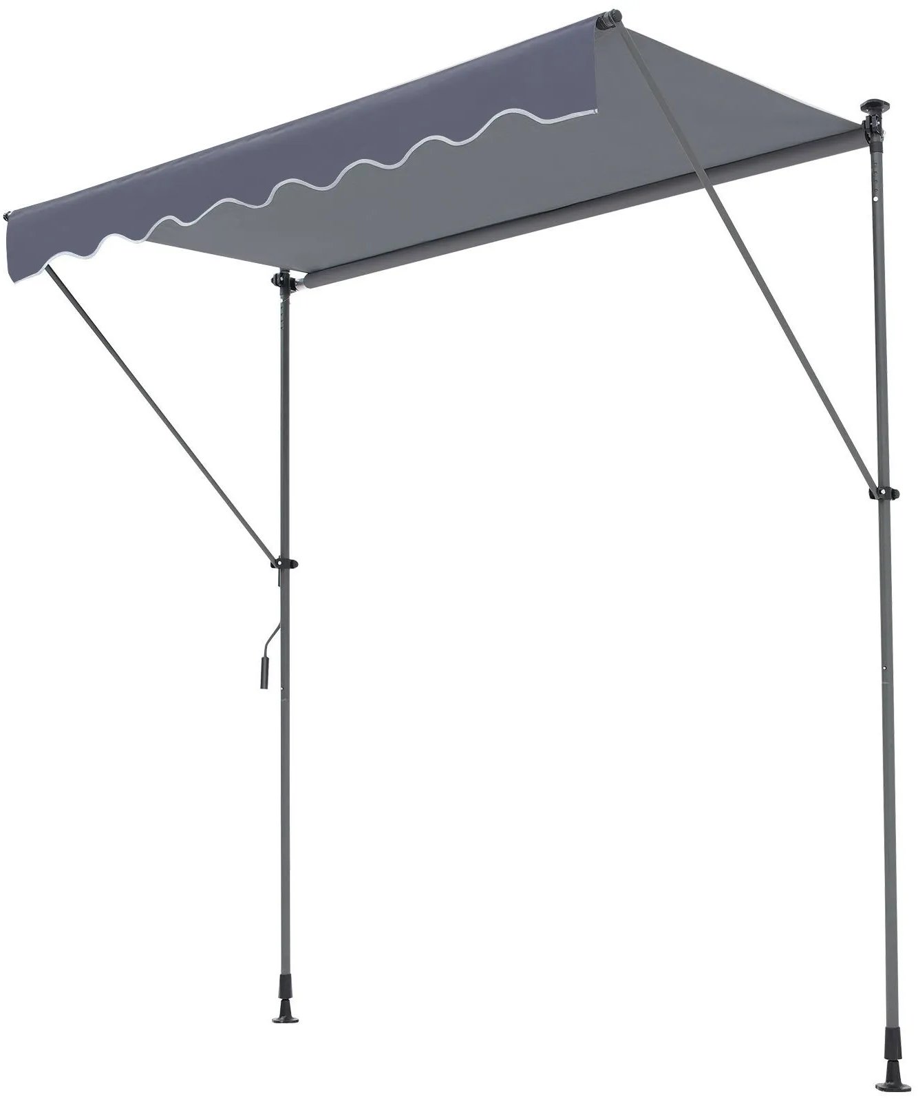 Markiza tarasowa ręczna 299 cm regulowana z roletą przeciwsłoneczną balkon