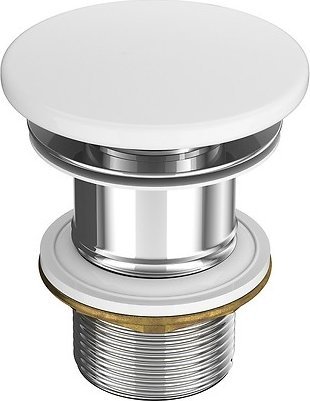 Cersanit Ceramiczny korek do umywalek bez przelewu - Biały