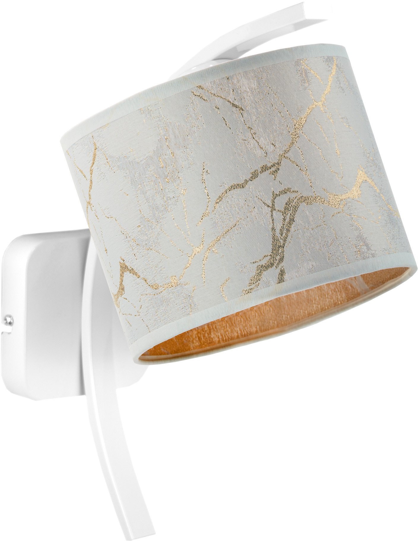 Złoty kinkiet lampa nad łóżko TEKSAS MIRROR LED