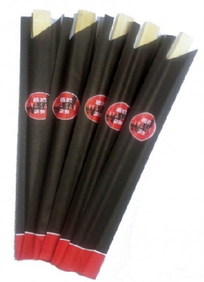 Pałeczki bambusowe w czarnej kopercie 100 par - Ita - San