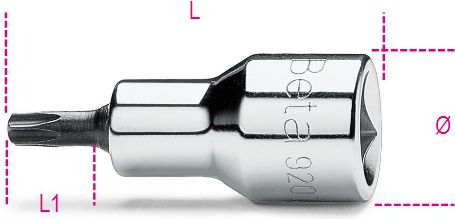 Beta Tools Nasadka trzpieniowa Torx 1/2" T27 x 58mm (920RTX/27)