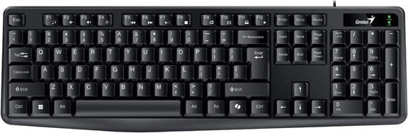 Klawiatura Genius Genius KB-117 COPILOT, klawiatura CZ/SK, klasyczna, wodoodporny rodzaj przewodowa (USB), czarna, nie