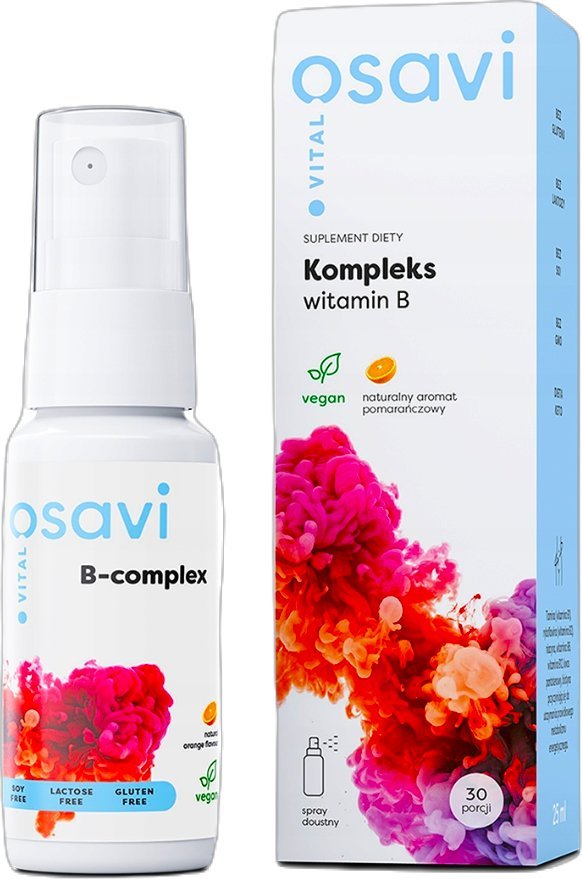 Osavi Osavi Kompleks Witamin B Spray Doustny, Pomarańcza 25ml