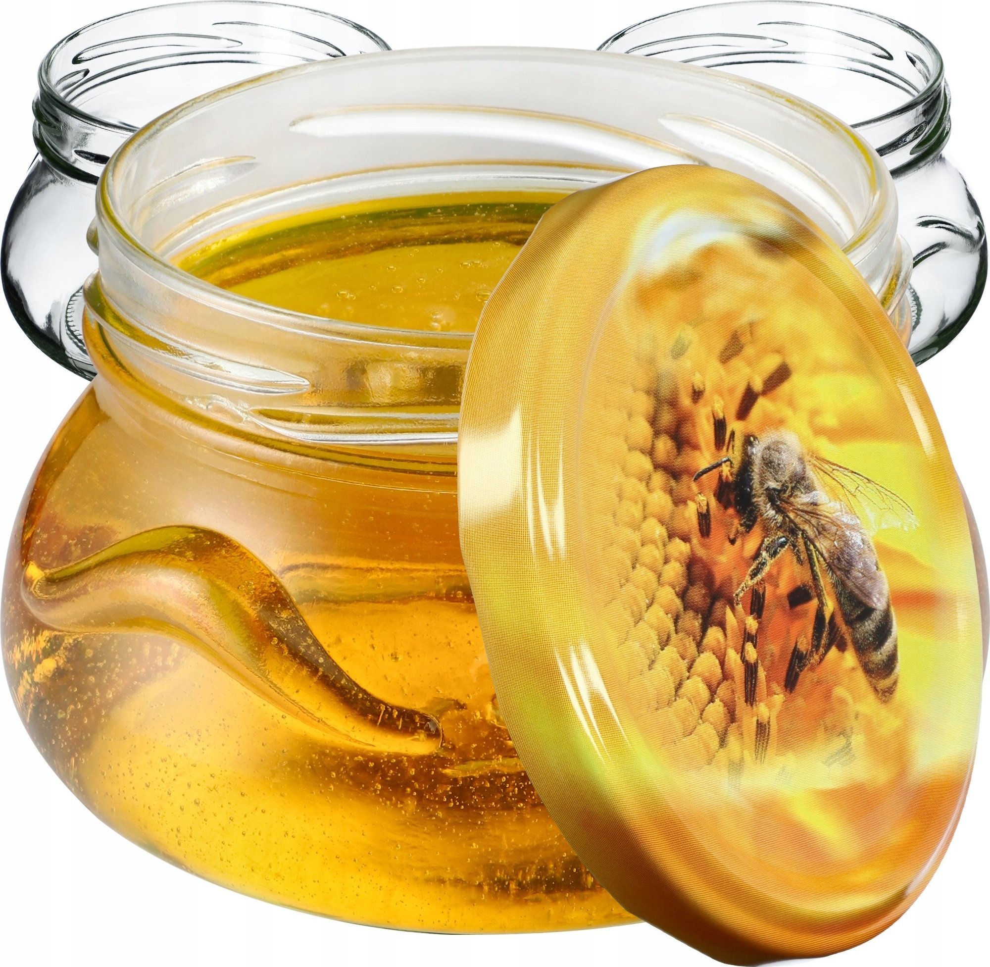 Kadax 100x Słoiki Szklane 300ml Na Przetwory Dżem Miód