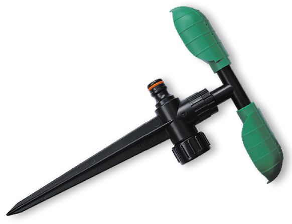 Bradas Zraszacz obrotowy 2-ramienny wbijany z regulacją (ECO-PW3345)