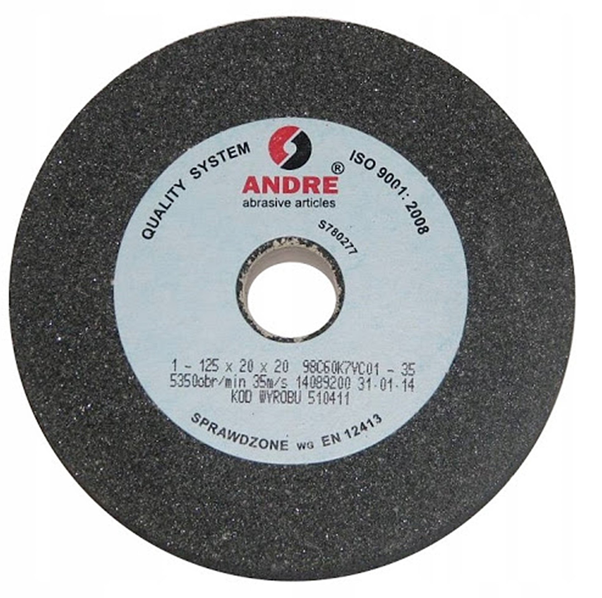 ANDRE ŚCIERNICA PŁASKA 125mm x 20mm x 20mm 98C60K7VC01-35 CZARNA "TYP 1"