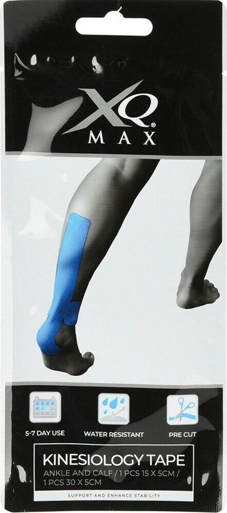 Koopman Taśma kinezjologiczna na kostkę i łydkę 15x5cm i 30x5cm niebieska