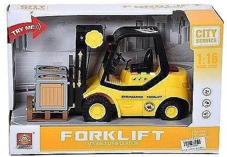 Wózek widłowy 1:16 światło i dźwięk