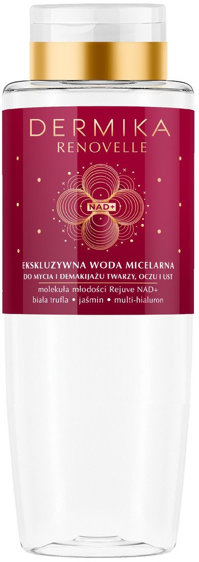 Dermika Renovelle Ekskluzywna jaśminowa woda micelarna do mycia i demakijażu twarzy, oczu i ust 400ml