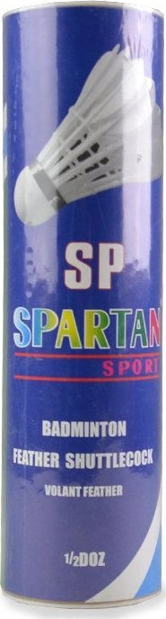 Spartan Lotki/Piłki do Badmintona Spartan Naturalne Pióra 6 szt.