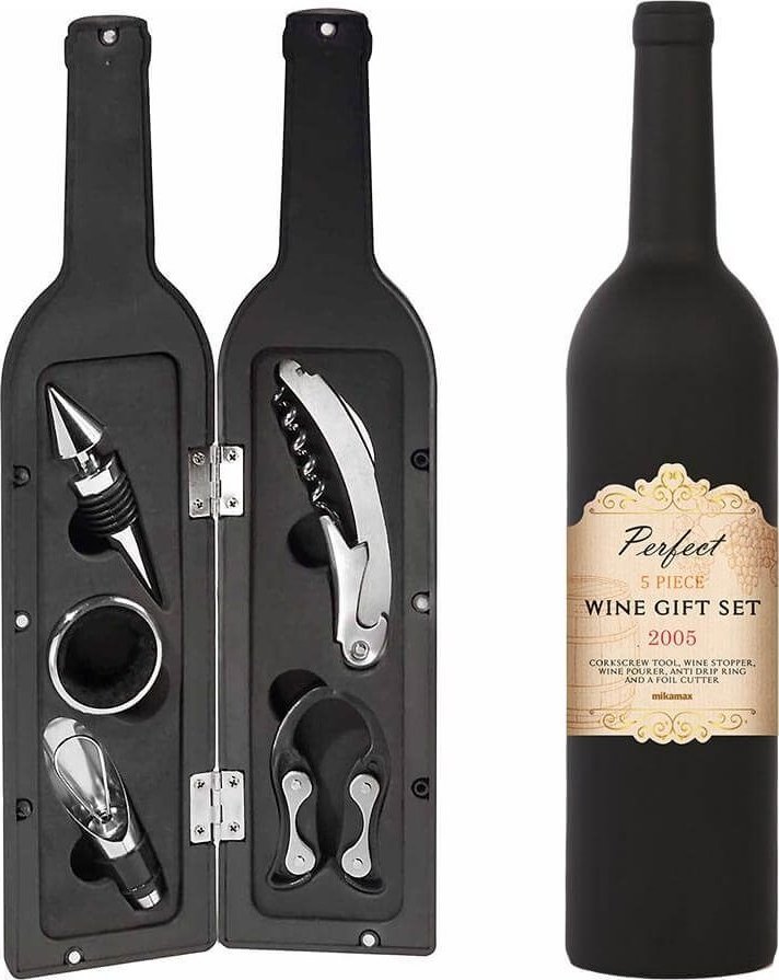Elegancki Zestaw do Wina dla Kobiety - Akcesoria w Butelce