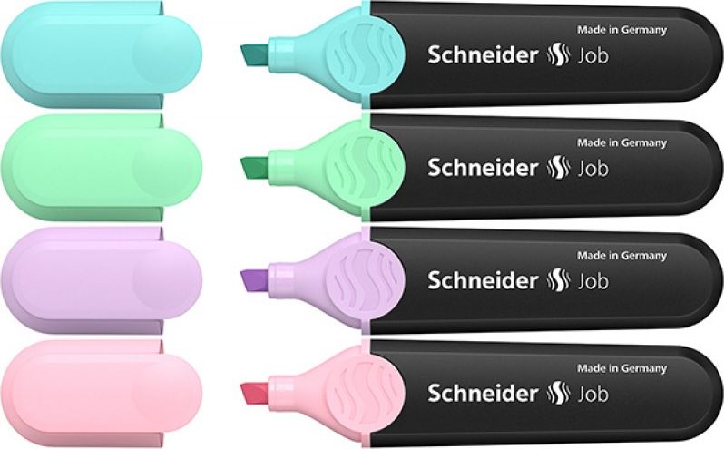 Schneider ZAKREŚLACZ SCHNEIDER JOB 1-5MM 4 SZT. PASTELOWY MIX